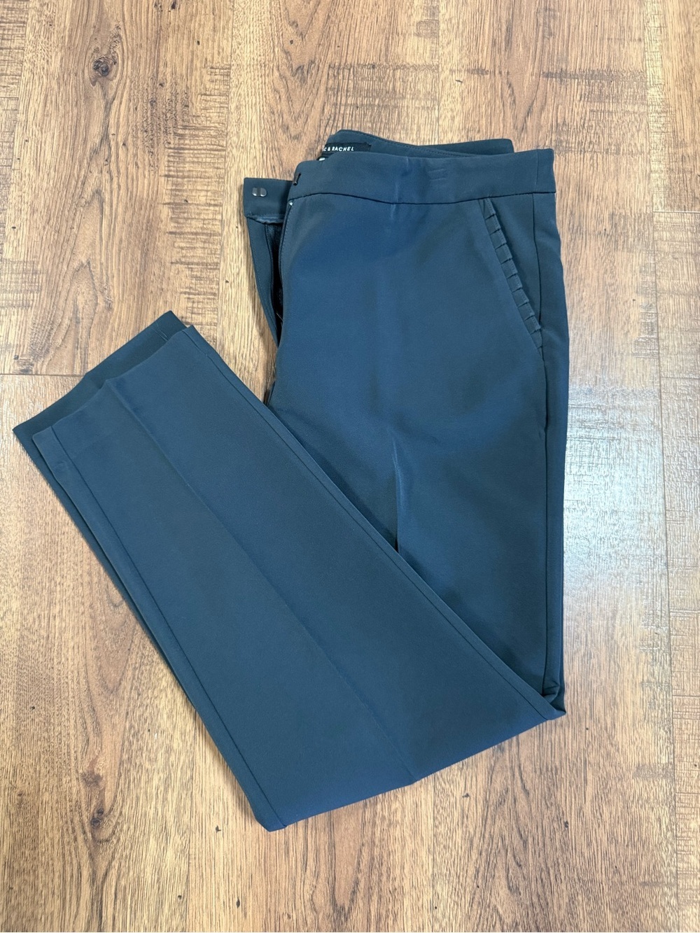 ZAC & RACHEL Women’s Gray Dress Pants Slim Tapered Mid Rise Stretch 27"